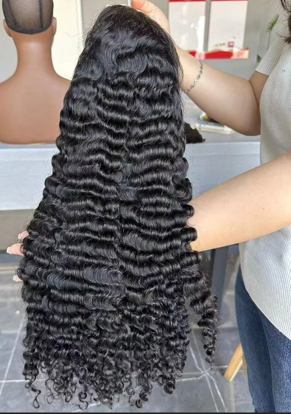 13x6 Burmese Curly Wig 200 density