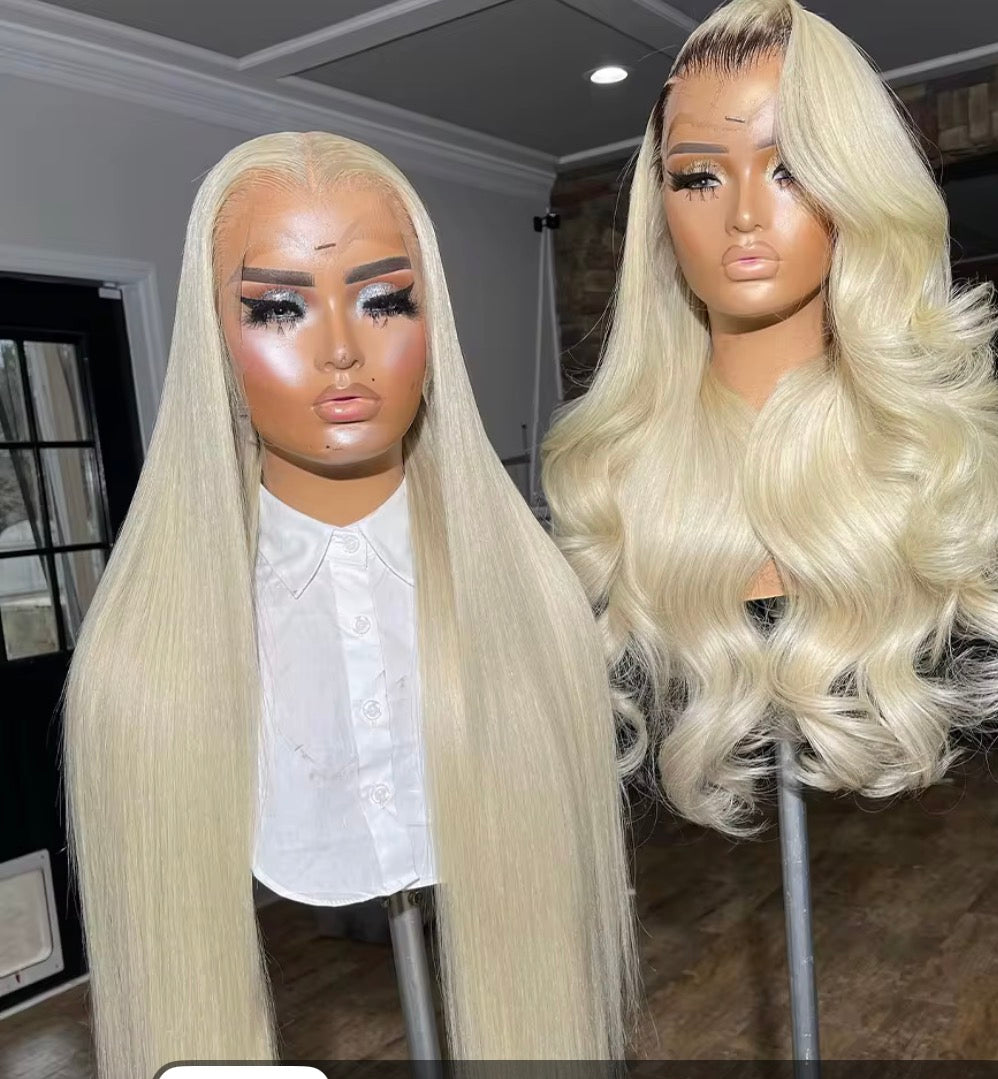 613 13x6 %100 Human Hair Wigs 200 density