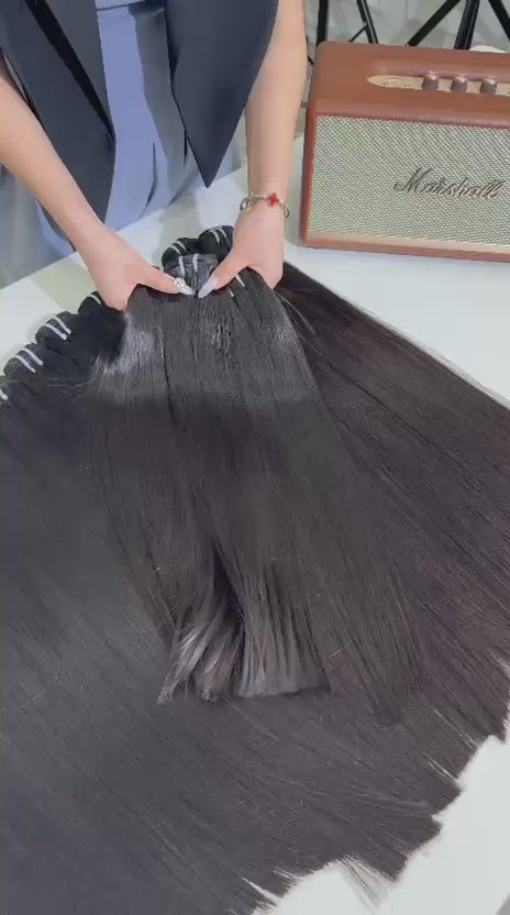 Burmese human hair bundles (straight)