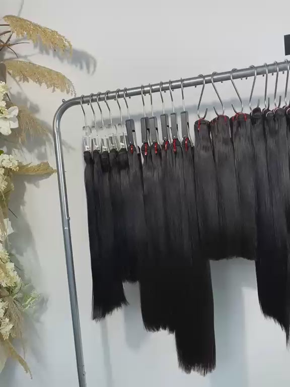 Burmese human hair bundles (straight)